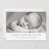 最も最高のなギフトの生まれたばかりのな初めてのクリスマスの完全な写真 案内状 (裏面)