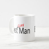 最も最高のなゲイの男性の結婚式 コーヒーマグカップ (正面左)