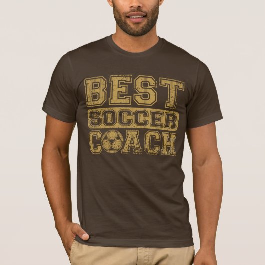 最も最高のなサッカーのコーチ Tシャツ (正面)