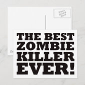 最も最高のなゾンビのキラー ポストカード (正面/裏面)