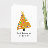 最も最高のなナースのクリスマスカード シーズンカード (裏面)