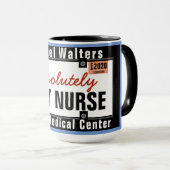 最も最高のなナースのマグのおもしろいなナンバープレート マグカップ (正面右)