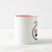 最も最高のなナースのモダンな円の名前をカスタムするV02EN ツートーンマグカップ (中央)