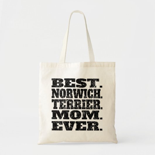 最も最高のなノリッジテリアのお母さん トートバッグ (正面)
