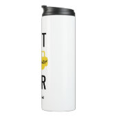 最も最高のなバス運転手のパーソナライズで黄色い黒 タンブラー (回転右)