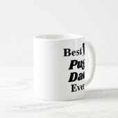 最も最高のなパグのパパのコーヒー・マグ コーヒーマグカップ (正面右)