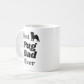 最も最高のなパグのパパのコーヒー・マグ コーヒーマグカップ (正面左)