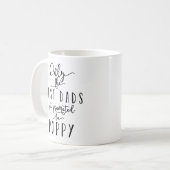 最も最高のなパパだけ促進されて得ます コーヒーマグカップ (正面左)