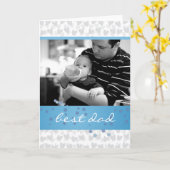 最も最高のなパパのためのハートのロット カード (黄色い花)