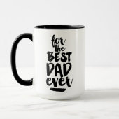 最も最高のなパパのためのマグの白黒の父の日 マグカップ (左)