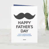最も最高のなパパのカスタムな写真のモダンなデザイン カード (裏面)