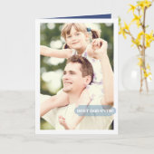 最も最高のなパパのカスタムな写真のモダンなデザイン カード (黄色い花)