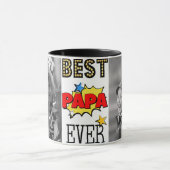 最も最高のなパパのカスタムな写真 マグカップ (中央)
