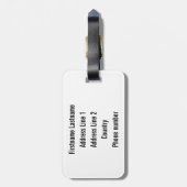 最も最高のなパパのカスタムな荷物のラベル ラゲッジタグ (裏面縦)