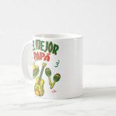 最も最高のなパパのスペインのな父の日のコーヒー・マグのギフト コーヒーマグカップ (正面左)
