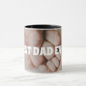 最も最高のなパパのパーソナライズな写真 マグカップ (中央)