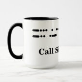 最も最高のなパパのモールス符号のハムオペレータマグはそれをカスタマイズ マグカップ (左)