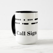 最も最高のなパパのモールス符号のハムオペレータマグはそれをカスタマイズ マグカップ (正面左)