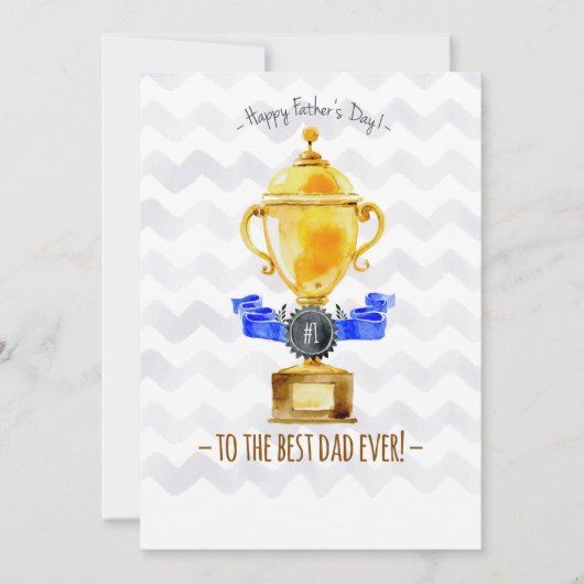 最も最高のなパパの写真カード (正面)