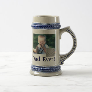最も最高のなパパの写真ステイン ビールジョッキ