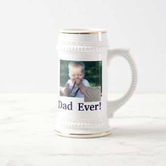 最も最高のなパパの写真ステイン ビールジョッキ