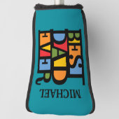 最も最高のなパパの名前をカスタムするの運搬人カバー ゴルフヘッドカバー (回転90)