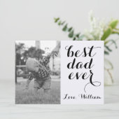 最も最高のなパパの幸せな父の日のカスタムの写真 カード (スタンド正面)