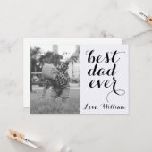 最も最高のなパパの幸せな父の日のカスタムの写真 カード (正面/裏面インサイチュ)