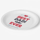 最も最高のなパパの幸せな父の日|の紙皿 ペーパープレート (アングル)