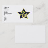 最も最高のなパパの星2 -ビジネス コーリングカード (正面/裏面)