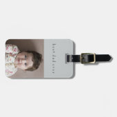 最も最高のなパパの父の日2の写真旅行装飾 ラゲッジタグ (正面横)