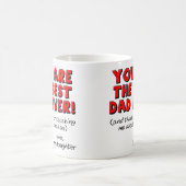 最も最高のなパパの皮肉でおもしろいなギフトのマグの娘 コーヒーマグカップ (中央)