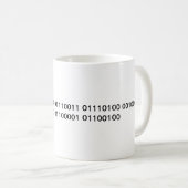 最も最高のなパパの2進符号のマグ コーヒーマグカップ (正面右)