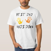 最も最高のなパパはTシャツを渡します Tシャツ (正面)