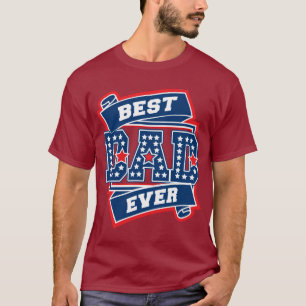 最も最高のなパパオールスターSuperDad Tシャツ