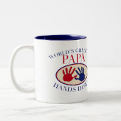最も最高のなパパ手 ツートーンマグカップ (左)
