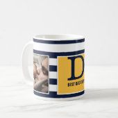 最も最高のなパパ! 写真およびモノグラムのモダンを使って! コーヒーマグカップ (正面左)