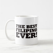 最も最高のなフィリピン人 コーヒーマグカップ (左)