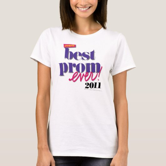 最も最高のなプロムの常に紫色 Tシャツ (正面)