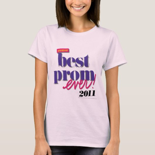 最も最高のなプロムの常に紫色 Tシャツ (正面)