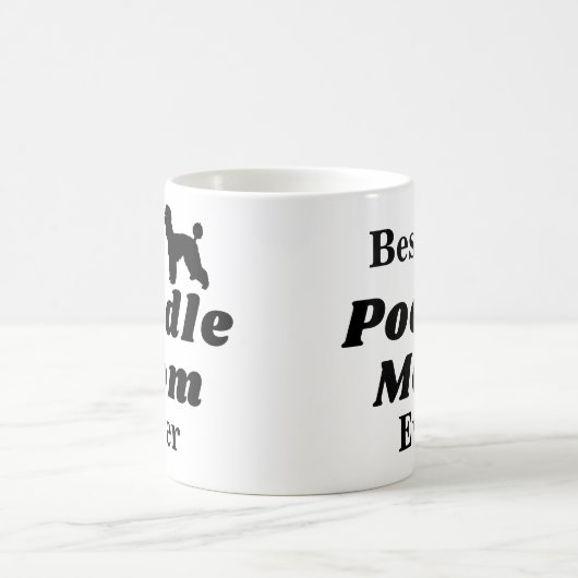 最も最高のなプードルのお母さんのコーヒー・マグ コーヒーマグカップ (中央)