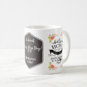 最も最高のなボスのマグ、カスタマイズマグ、すばらしいボス コーヒーマグカップ (正面右)