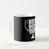 最も最高のなボスのマグ コーヒーマグカップ (正面左)