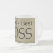 最も最高のなボスのマグ フロストグラスマグカップ (正面右)