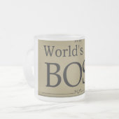 最も最高のなボスのマグ フロストグラスマグカップ (正面左)