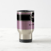 最も最高のなボスのモノグラムおよび名前をカスタムするの紫色 トラベルマグ (中央)