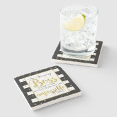 最も最高のなボスの感謝のギフトのコースター ストーンコースター (横)