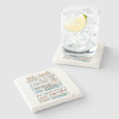 最も最高のなボスの感謝のギフトのコースター ストーンコースター (横)