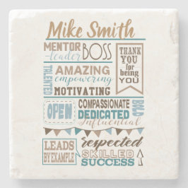 最も最高のなボスの感謝のギフトのコースター ストーンコースター