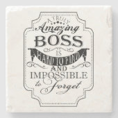 最も最高のなボスの感謝のギフトのコースター ストーンコースター (正面)